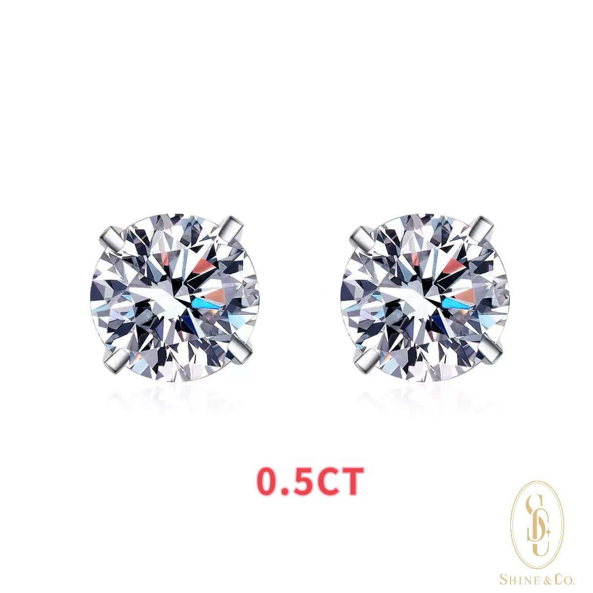 Classic Solitaire Ear Studs