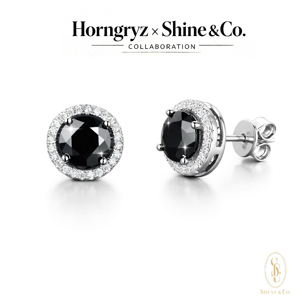 Phantom Black Moissanite Earrings