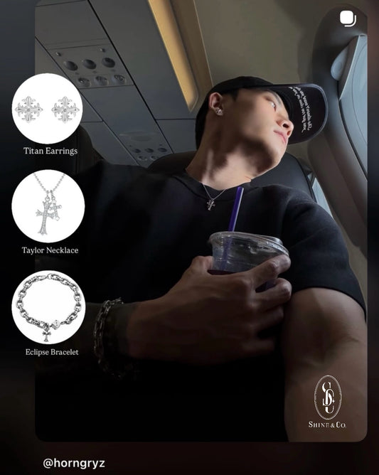 Eclipse Dice Fleur Cross Bracelet