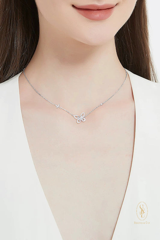 Seraphina Double Butterfly Necklace