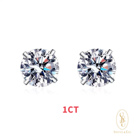 Classic Solitaire Ear Studs