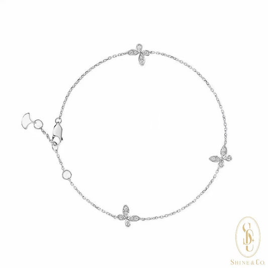 Sorelia Triple Butterfly Bracelet