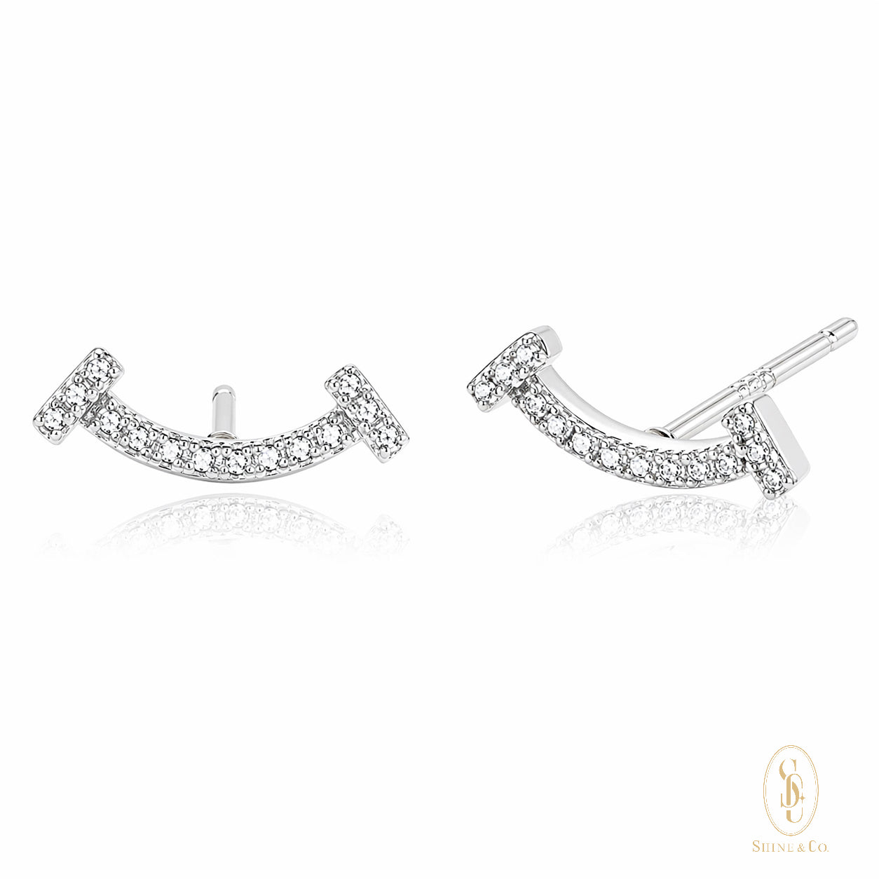 That T Smile Earrings