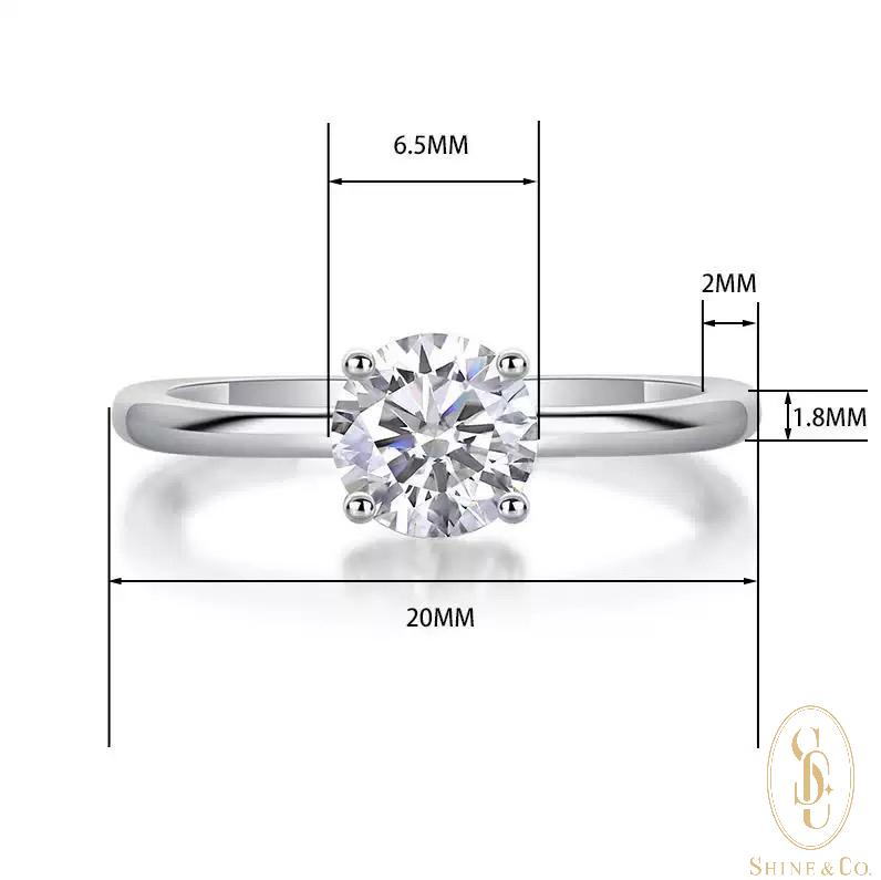 Four-Prong Solitaire Ring