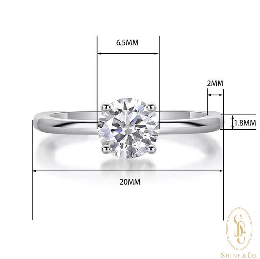 Four-Prong Solitaire Ring