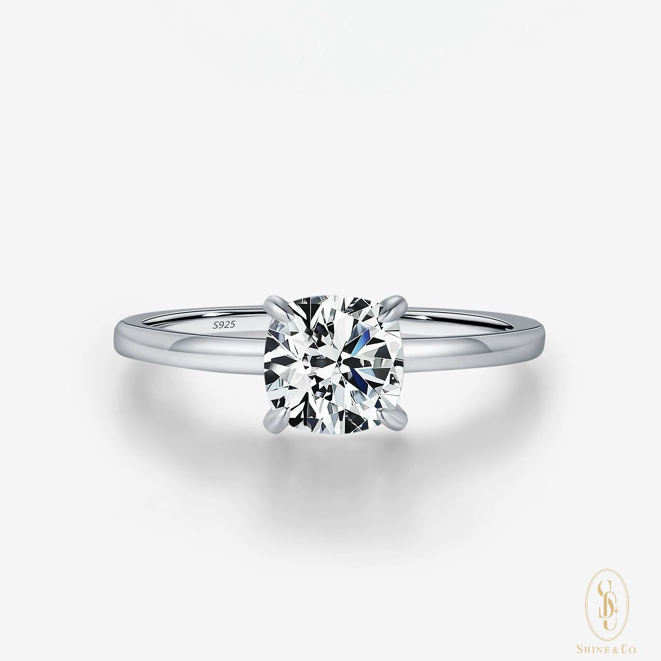 Four-Prong Solitaire Ring