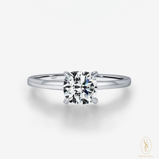 Four-Prong Solitaire Ring