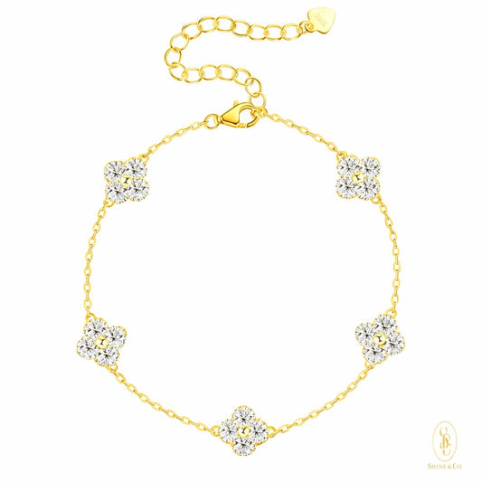 [CNY Edition] Clover Bracelet - 18K Gold Plated