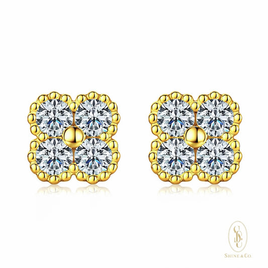 [CNY Edition] Clover Earrings - 18K Gold Plated
