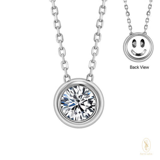 Bubble Smiley Face Necklace