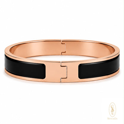 [PRE-ORDER] Black Enamel Bangle