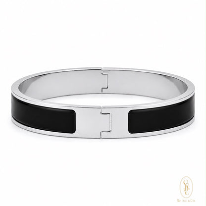 [PRE-ORDER] Black Enamel Bangle