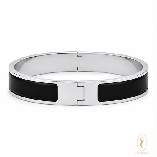 [PRE-ORDER] Black Enamel Bangle