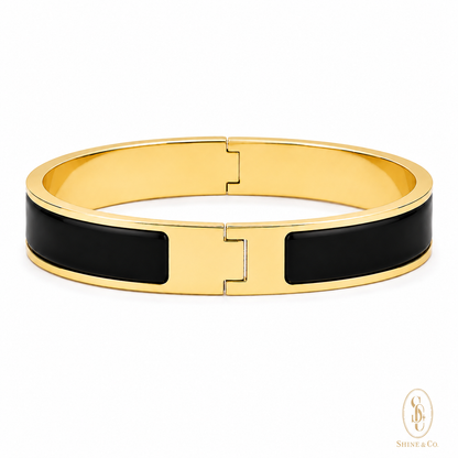 [PRE-ORDER] Black Enamel Bangle