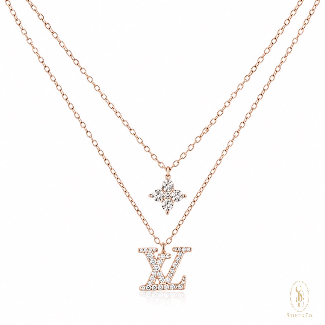 [PRE-ORDER] Double Layer with Blossom Necklace