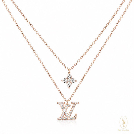 [PRE-ORDER] Double Layer with Blossom Necklace