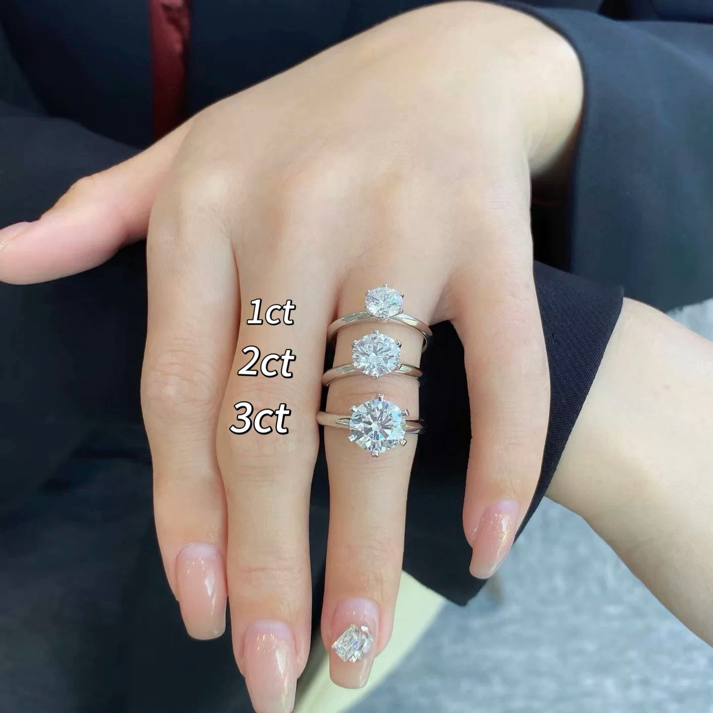 Four-Prong Solitaire Ring