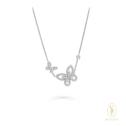 Seraphina Double Butterfly Necklace