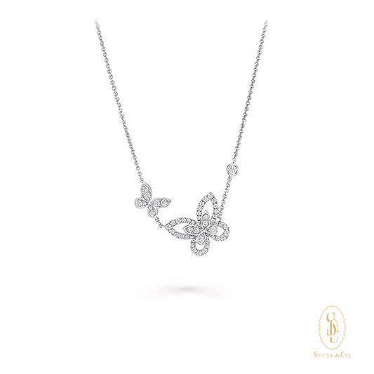 Seraphina Double Butterfly Necklace