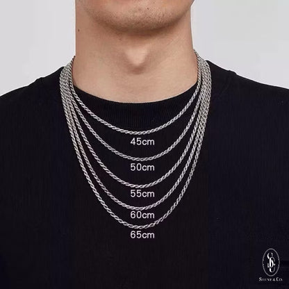 Double Cross Max Safety Pin Necklace [50cm]