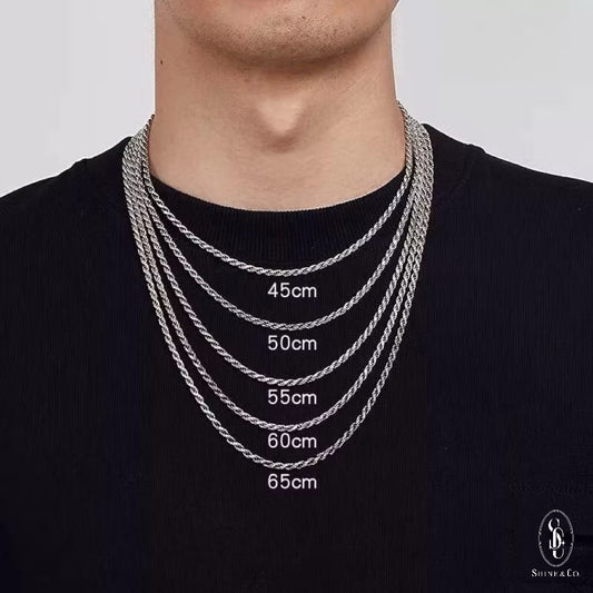 Double Cross Max Safety Pin Necklace [50cm]