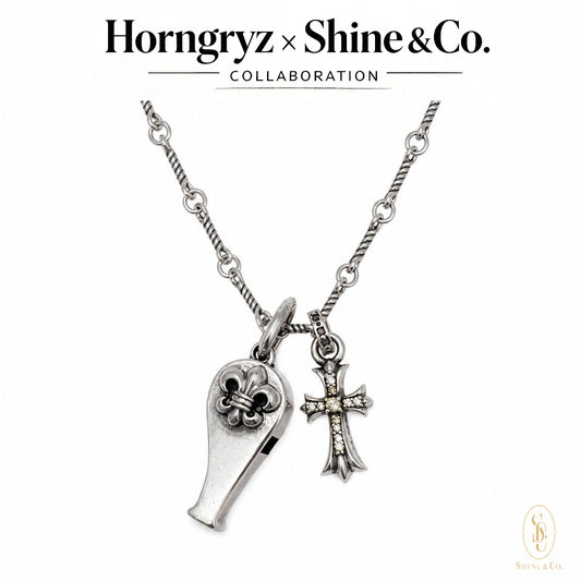 Templar Fleur Cross Whistle Necklace [55cm]