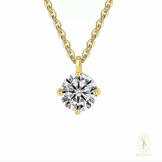 [CNY Edition] Signature Solitaire Necklace - 18K Gold Plated