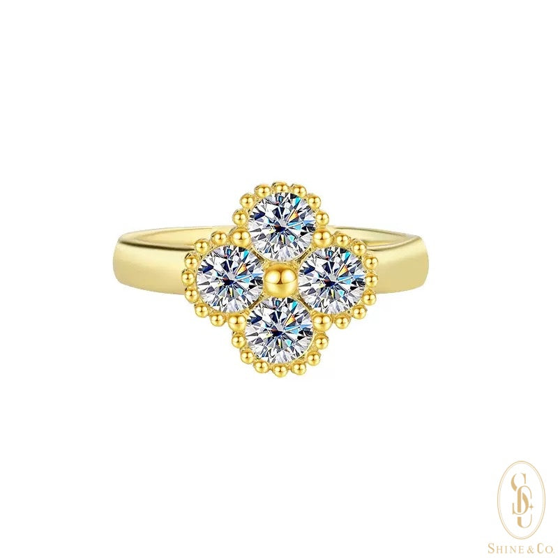 Clover Ring -18K Gold Plated