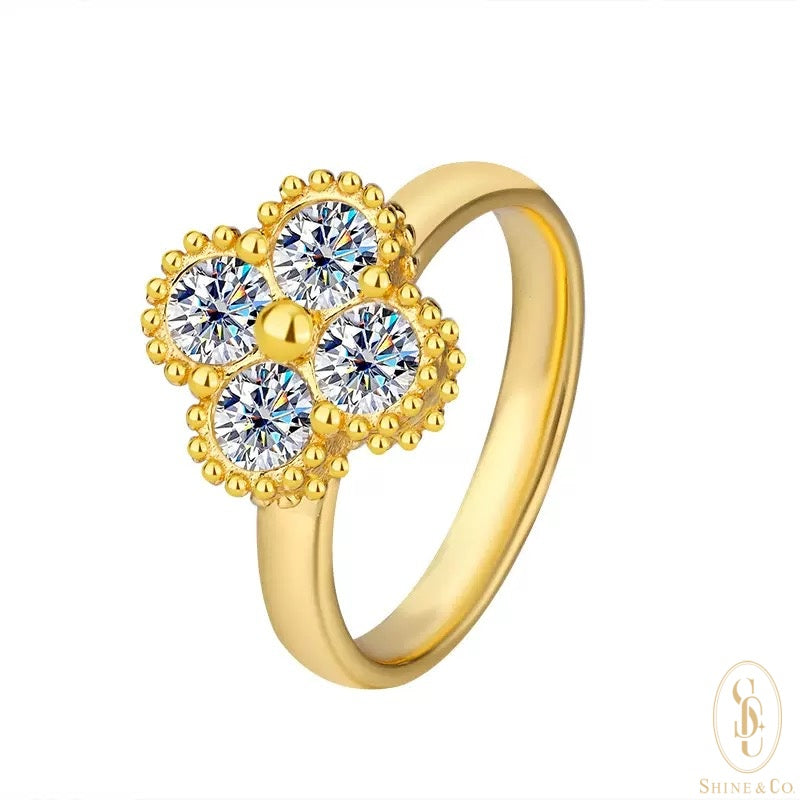 Clover Ring -18K Gold Plated