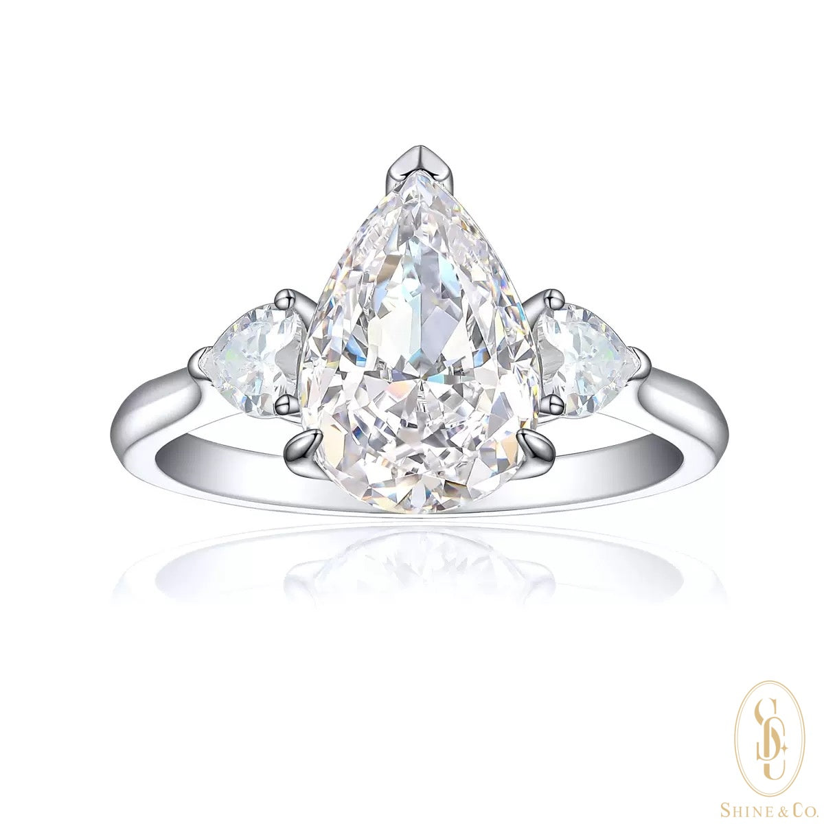 Trinity Pear Ring
