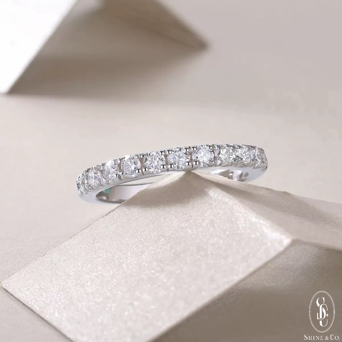 Tessa Eternity Half Band Ring