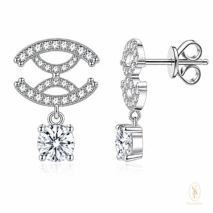CC Drop Earrings