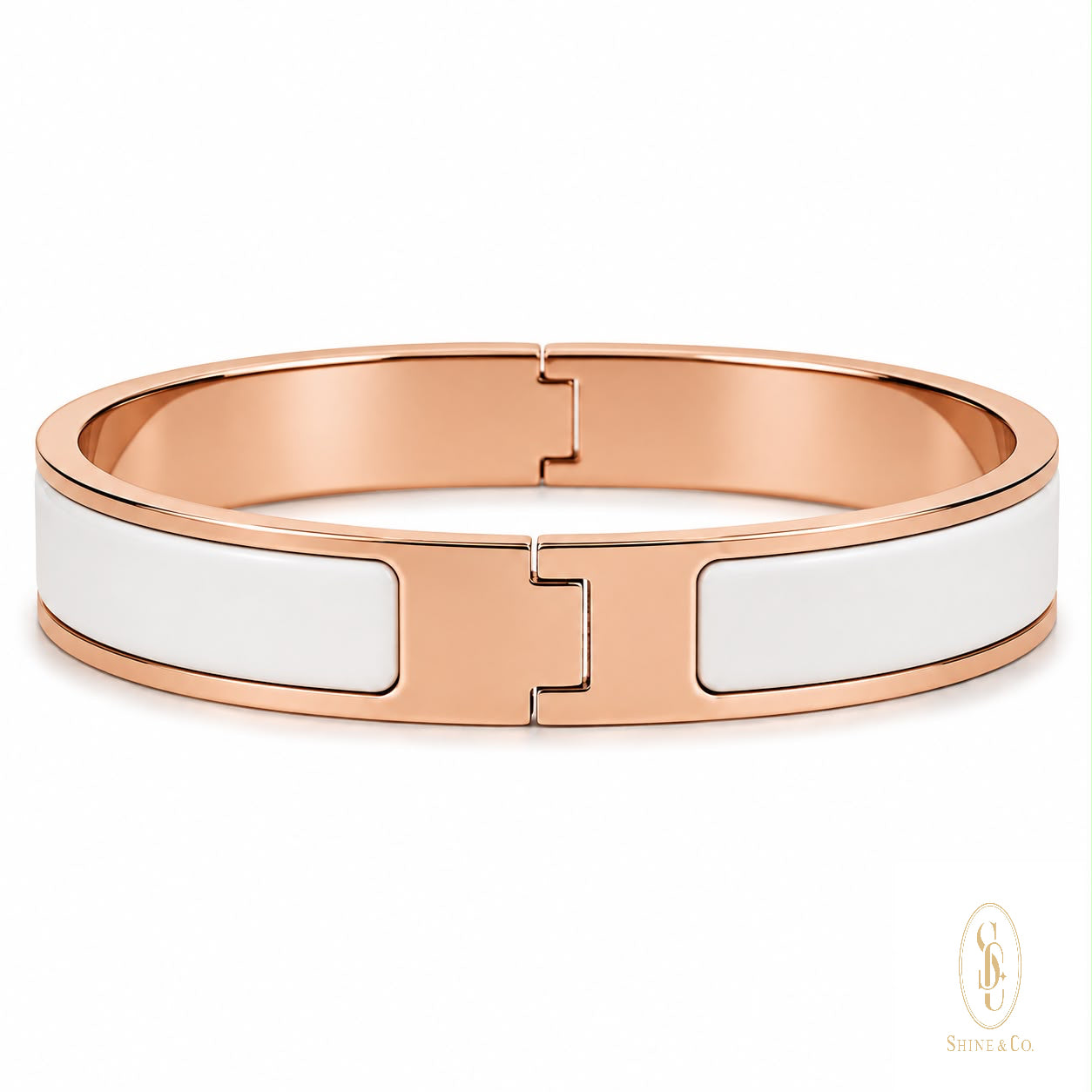 [PRE-ORDER] White Enamel Bangle