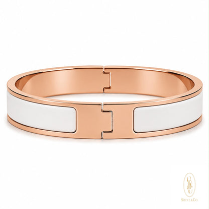 [PRE-ORDER] White Enamel Bangle