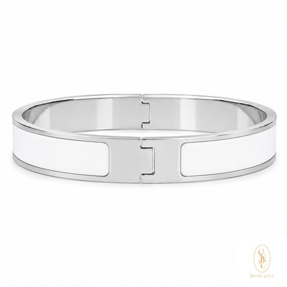 [PRE-ORDER] White Enamel Bangle
