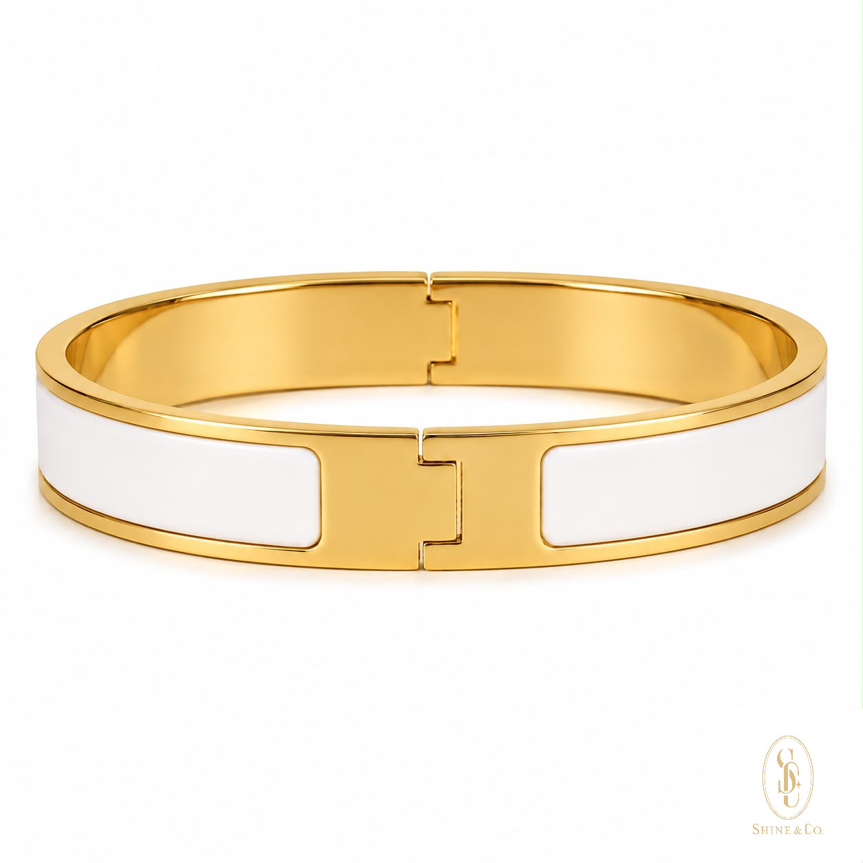 [PRE-ORDER] White Enamel Bangle