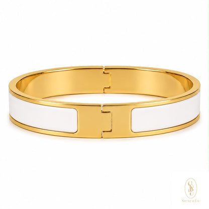 [PRE-ORDER] White Enamel Bangle