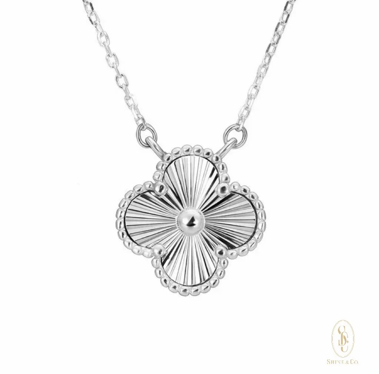 Upsize Laser Clover Necklace