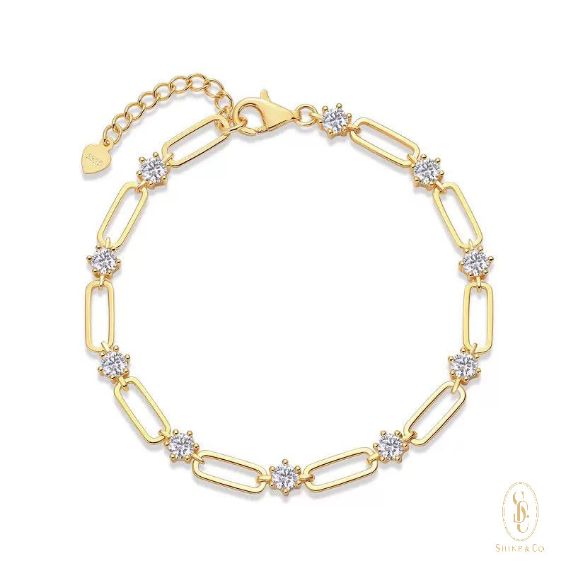 Kirra Paper Clip Chain Bracelet