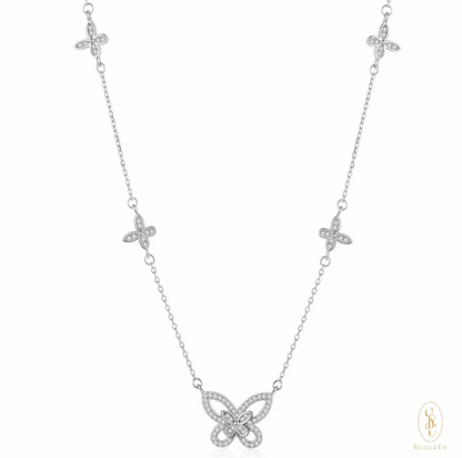 Seraphina Five Butterfly Necklace