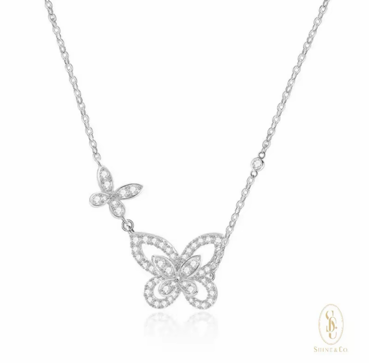 Seraphina Double Butterfly Necklace