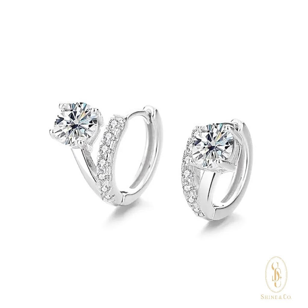 [PRE-ORDER] Sheryl Solitaire Huggies Earrings