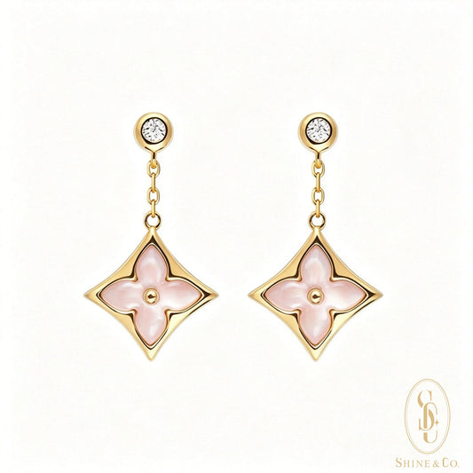 [PRE-ORDER] Vivienne Blossom Drop Earrings - Mother of Pearl